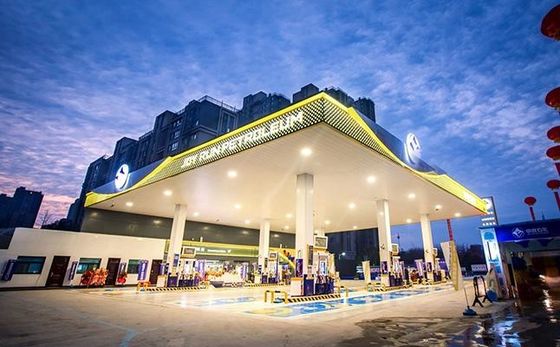 Costruzioni in acciaio con telaio spaziale Tetti Stazioni di servizio Stazioni di pedaggio Sistema di copertura ISO GB