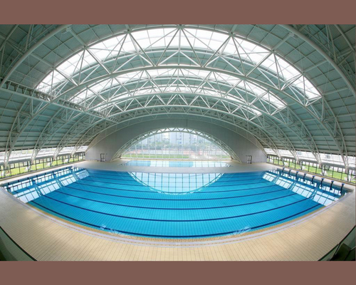 Struttura di acciaio per il soffitto delle piscine Soluzioni durevoli ed eleganti