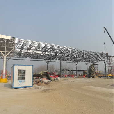 Costruzione del baldacchino della stazione autostradale di Q235B che piega l'installazione galvanizzata di Quilk
