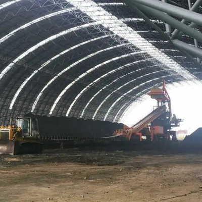 Le costruzioni ad intelaiatura d'acciaio galvanizzate della immersione calda incurvano pagina strutturale 300m dello spazio