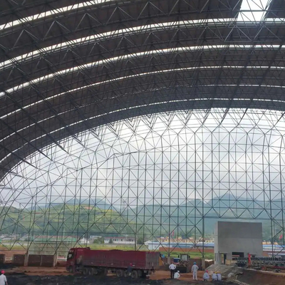 Le costruzioni ad intelaiatura d'acciaio galvanizzate della immersione calda incurvano pagina strutturale 300m dello spazio