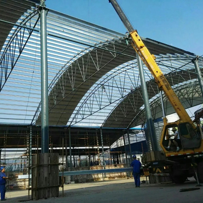 Struttura edile prefabbricata S235JR della struttura d'acciaio della luce dello SGS per la tettoia del carbone