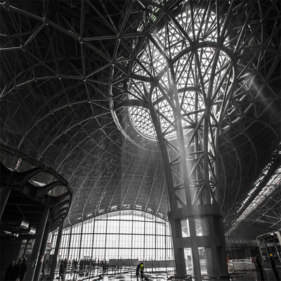 Il tetto dell'aeroporto 960mm delle strutture dello spazio dell'acciaio dell'architettura del tetto di ENV ha personalizzato