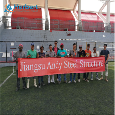 costruzioni Q235 della struttura della membrana di tensione del tetto PVDF di 0.8mm per gli sport Sdium