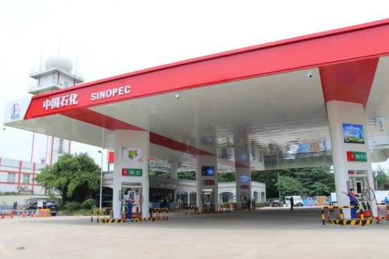 Costruzioni in acciaio con telaio spaziale Tetti Stazioni di servizio Stazioni di pedaggio Sistema di copertura ISO GB