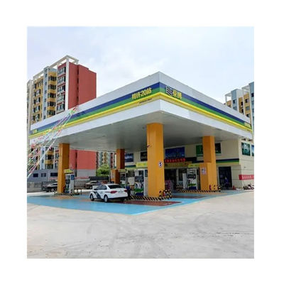 Costruzioni in acciaio con telaio spaziale Tetti Stazioni di servizio Stazioni di pedaggio Sistema di copertura ISO GB