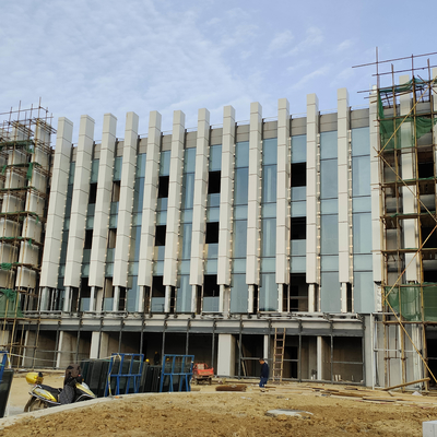 Q235 EPS Alluminio Vetro Facciata continua Profilo Profilo Light Curtain Wall 50mm