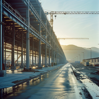 Q235 Strutture galvanizzate di traverse in acciaio con capacità di piegatura per grandi strutture pubbliche