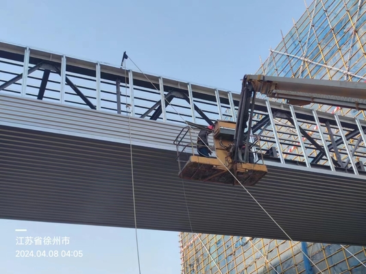 Sistemi di tralicci in acciaio per corridoi di acque piovane negli edifici commerciali