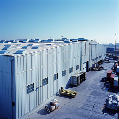 Cornici per portali in acciaio per centri logistici Soluzioni edilizie efficienti e flessibili
