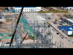 Struttura del tetto con telaio in acciaio prefabbricato